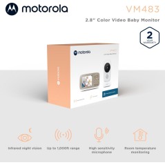 Motorola VM483 Baby Monitor System - Superior Safety & Comfort for Your Little One - SKU: 5055374710135